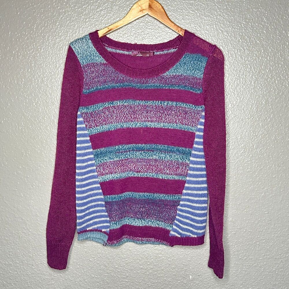 Prana Seffi Wool Blend Mixed media Sweater XS